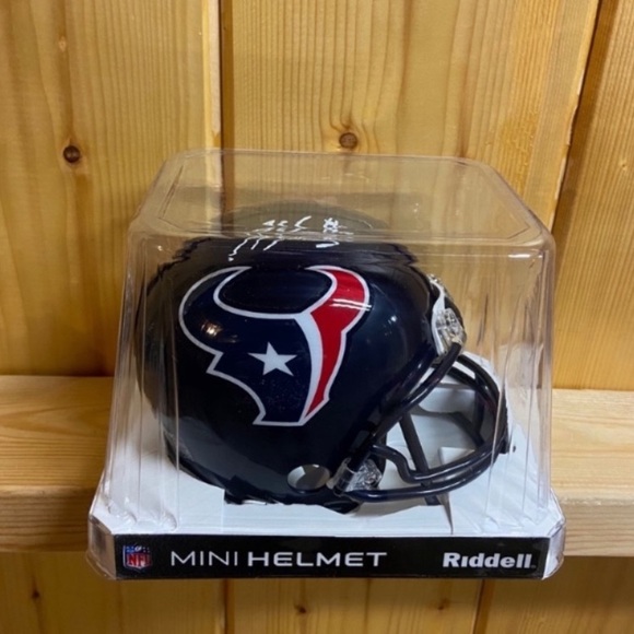 New Signed Bernardrick McKinney helmet Houston Texans Certificate / Authenticity - Picture 1 of 2